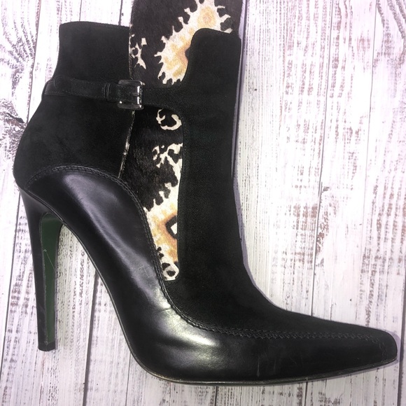 Donald J Pliner black leather & Spanish ankleboots - Picture 2 of 8